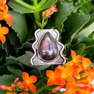 Labradorite Statement Ring 7